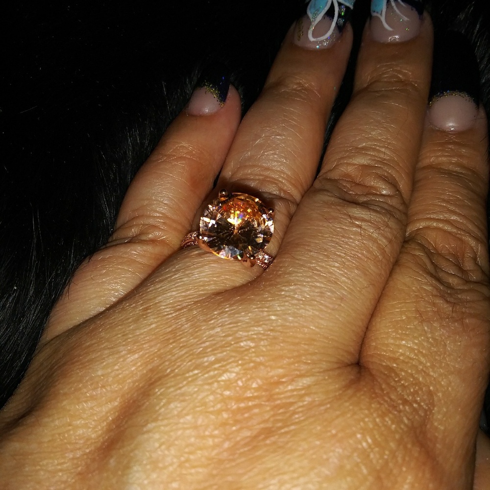 Rose gold over Sterling silver